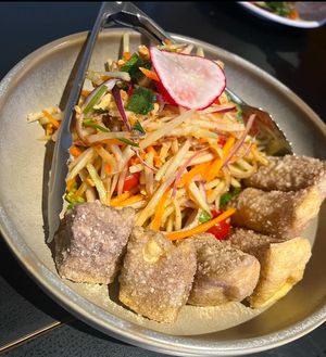 Tofu salad   at Yulli's in Byron Bay