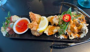 Mixed entree  at Yulli's in Byron Bay