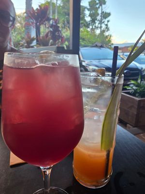 Sangria and lemon fizz at Yulli's in Byron Bay