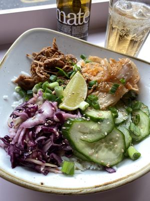 Jackfruit and kimchi at Hula in Edinburgh