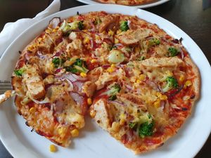 Vegane Pizza at Freddy Fresh Pizza in Nordhausen
