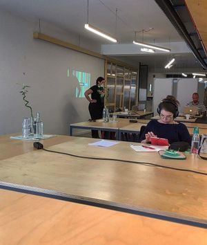 Co-working (a new café concept) at Temporada Cowork Cafe in Porto