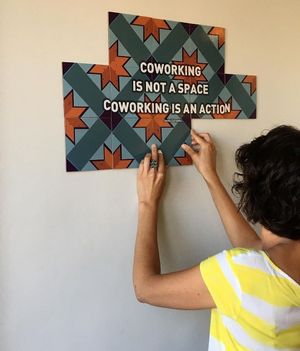 Co-working café at Temporada Cowork Cafe in Porto