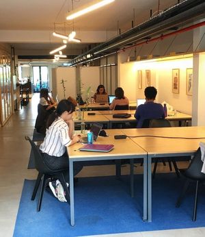 Work away from home in a work café at Temporada Cowork Cafe in Porto