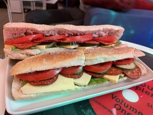 Sandwiches at Level Up in Bucharest