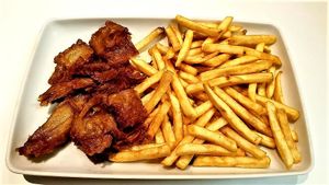 browned and tender VegChicken breast, new star at Level Up at Level Up in Bucharest