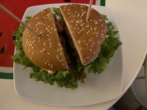 Cheesburger at Level Up in Bucharest