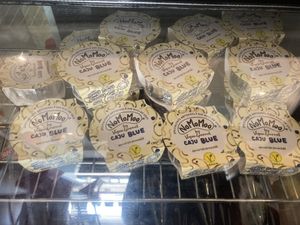 Local vegan cheese  at Level Up in Bucharest