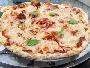 Cajurella Pizza. Best Pizza Ever and Great Size!! 😍 at Level Up in Bucharest