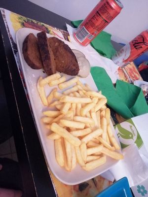 Lamb steak at Level Up in Bucharest