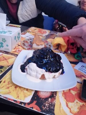 Papanași at Level Up in Bucharest