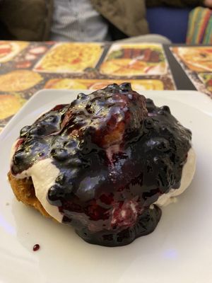 Vegan papanasi  at Level Up in Bucharest