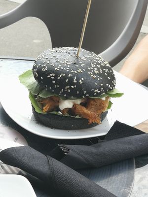 "Chicken" Burger at Level Up in Bucharest