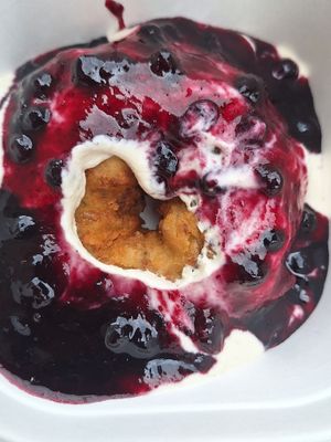 Hands down best dessert ever! My non vegan family (we are all romanian) could not believe their taste buds! I wish I could take ten home with me. at Level Up in Bucharest