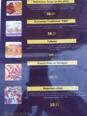 Menu II at Level Up in Bucharest