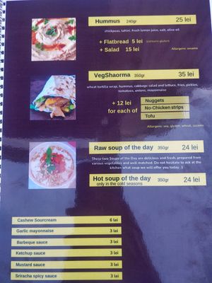 Menu III at Level Up in Bucharest