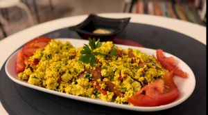 Toflette (tofu scramble)   at Level Up in Bucharest