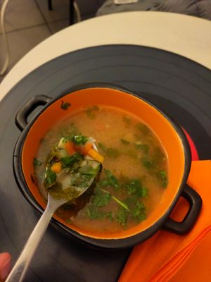 Soup without meatballs at Level Up in Bucharest
