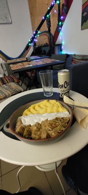 Sarmale at Level Up in Bucharest