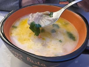 Ciorbă de burtă  #Veganuary at Level Up in Bucharest