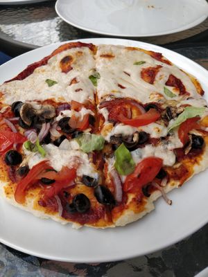 Pizza at Level Up in Bucharest