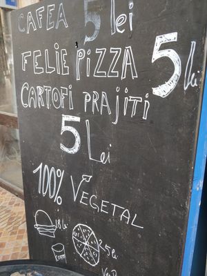 Menu at Level Up in Bucharest