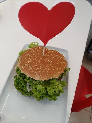 Burger at Level Up in Bucharest