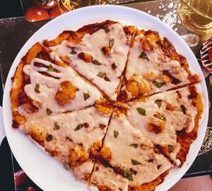 Pizza at Level Up in Bucharest