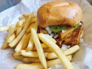 BBQ Tofu Sandwich 👏🏼 at Brothers BBQ in Broomfield