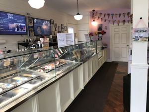 Ice cream selections at Pugnuts in Surry