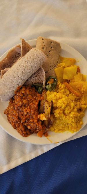 Friday night vegan buffet at Selam in Regina