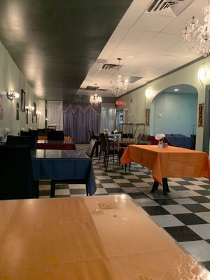 Interior of restaurant at Selam in Regina