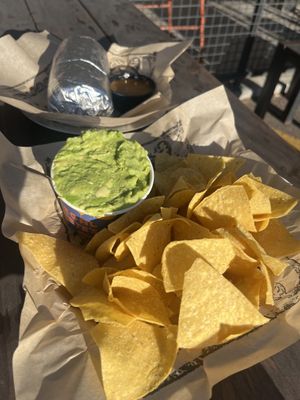 Guacamole & Chips  at Illegal Pete's - Northside in Denver
