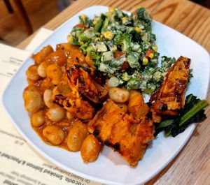 Beans+salad at OctaGreen in South West London