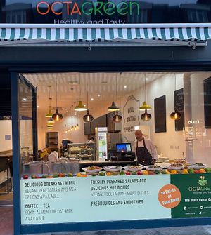 Front of the Restaurant  at OctaGreen in South West London