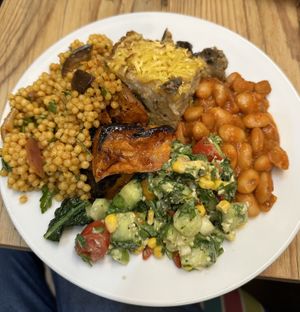 2 mains and salads  #Veganuary at OctaGreen in South West London