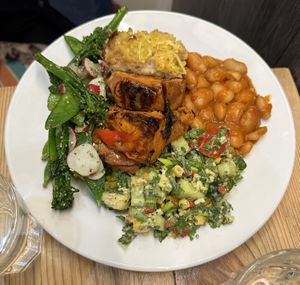 2 mains and salads  #Veganuary at OctaGreen in South West London
