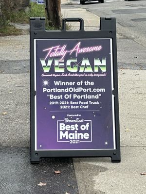   at Totally Awesome Vegan Food Truck in Portland