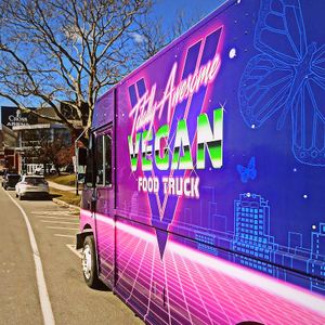 TAVFT on Spring St. in Portland at Totally Awesome Vegan Food Truck in Portland