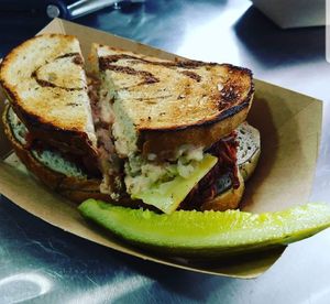 Reuben!! at Totally Awesome Vegan Food Truck in Portland