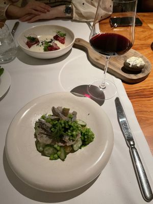 Mushroom salad at Selfie in Moscow