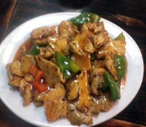 Plate of food at Feng Cheng Xuan in Macau