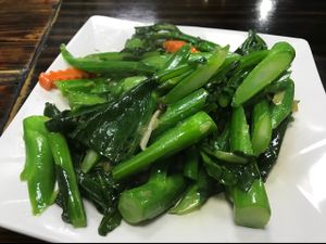 stir fried kai lan with ginger at Feng Cheng Xuan in Macau