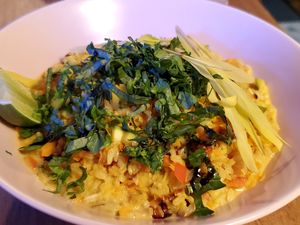 Rice dish at Laylo in Tulum