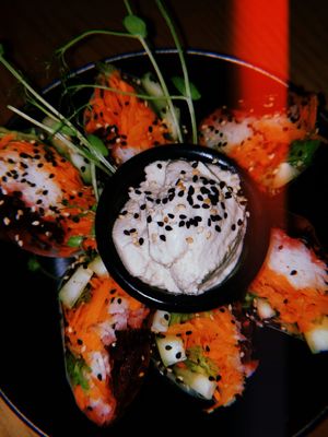 Vietnamese rolls at Laylo in Tulum