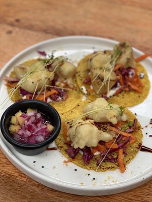 Cauli tacos  at Laylo in Tulum