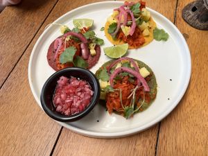 Al Pastor Tacos the 💃 is. 🔥!!😊  at Laylo in Tulum