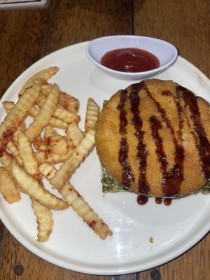 Sushi burger  at Laylo in Tulum