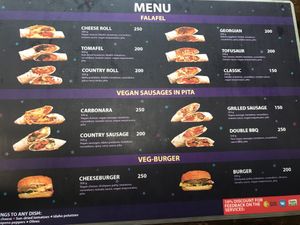 Menú at Vega in St Petersburg