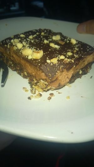 Vego brownie at Just Desserts in Yarm